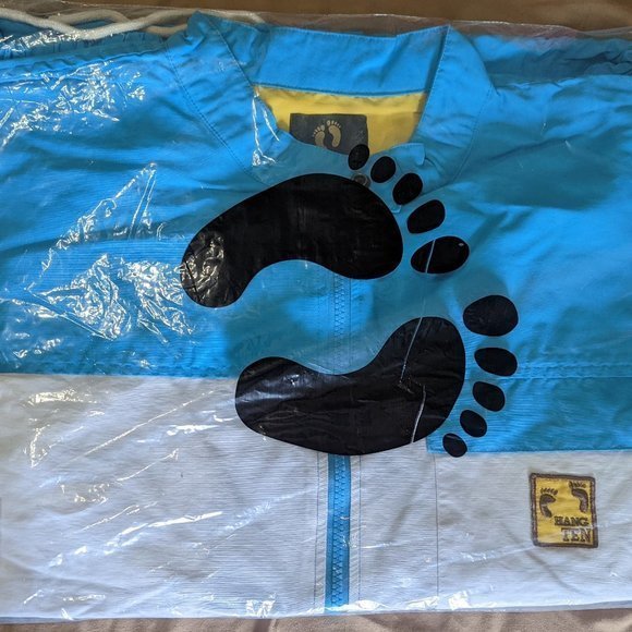 Vintage Hang Ten Unisex Jacket Surf Style Wind Breaker - Picture 9 of 9